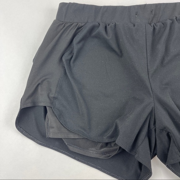 Avia Athletic Shorts Womens Medium Black Lined Elastic Waist - Picture 3 of 9